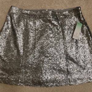 A sequin skirt